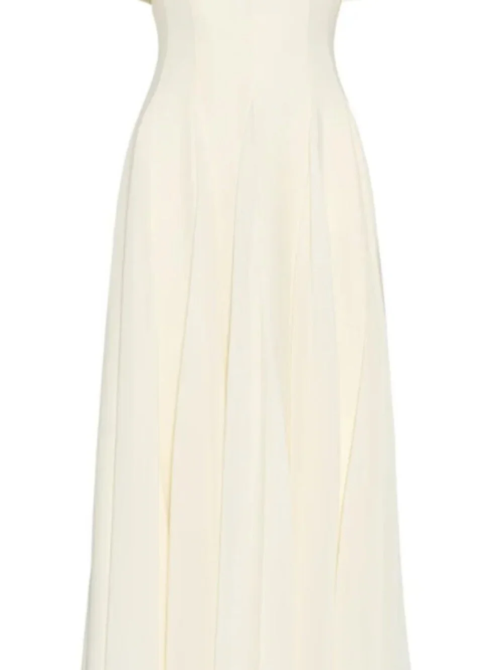 Murlong Cres - Alette Maxi Dress Flutter Sleeves - Ivory - Brand New/Never Worn